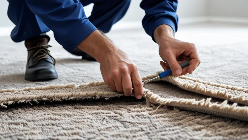 Torn Carpet Repair by experts